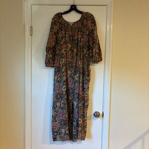 The Great floral button front maxi dress size 1 (small)